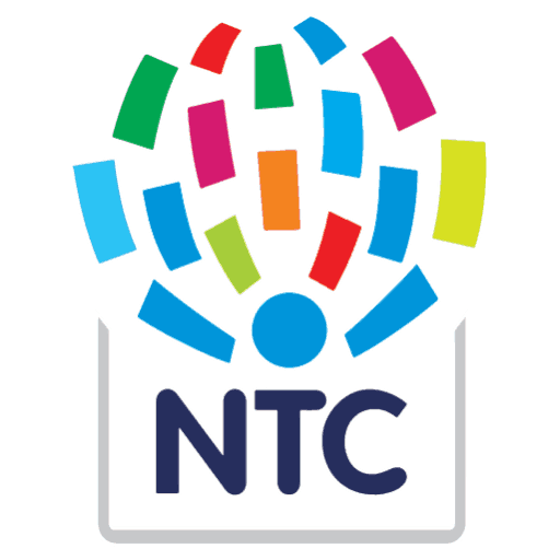 NTC three Letters creative circle logo design Stock Vector | Adobe Stock